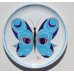 画像1: イタリア輸入　飾り皿　ちょうちょ　ブルー (1)